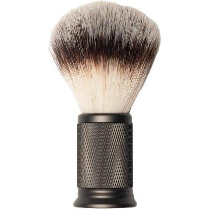 Depot, Scheerschuim + Scheergel, Vintage scheerkwast van kunstvezel - antraciet metaal (Das)