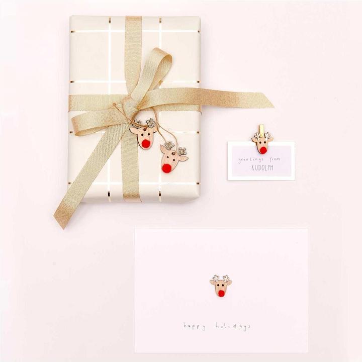 Produktbild Rico Design Weihnachtsdeko Rentier 8 Stück, Braun (8x)