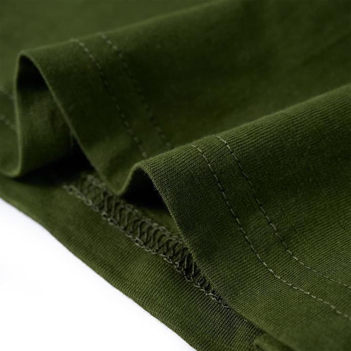 Immagine prodotto VidaXL Camicia da bambino a maniche lunghe color kaki scuro 140,Materiale: 100 (140)
