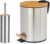 Produktbild Berilo 3l Bambus-Abfalleimer und Bambus-Toilettenbürsteng (3 l)