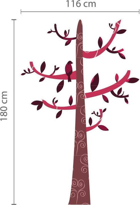 Produktbild Walplus Pattern Tree Hook (90 x 90 cm)