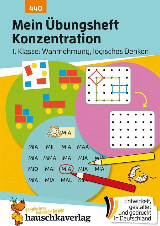 Image du produit Maier:Mon cahier d'exercices de concentration - 1 (Allemand, Maier, Ulrike, 2024)
