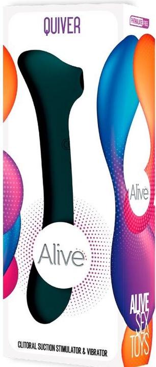 Actual product image Alive Quiver Sucker & Vibrator Green