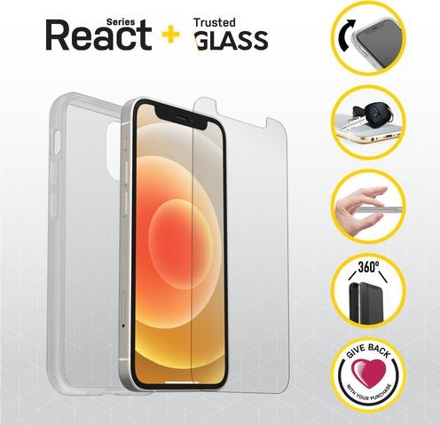 Actual product image OtterBox React + Glass Bundle - Kit (Apple iPhone 12 mini)
