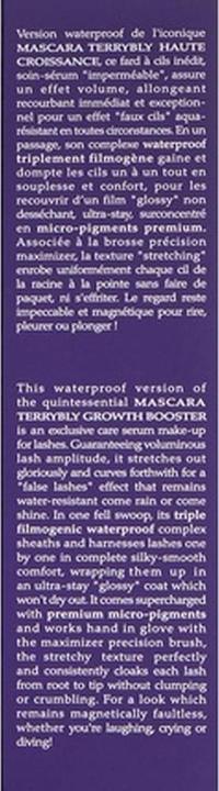 Actual product image By Terry Terrybly Waterproof Mascara (Black)