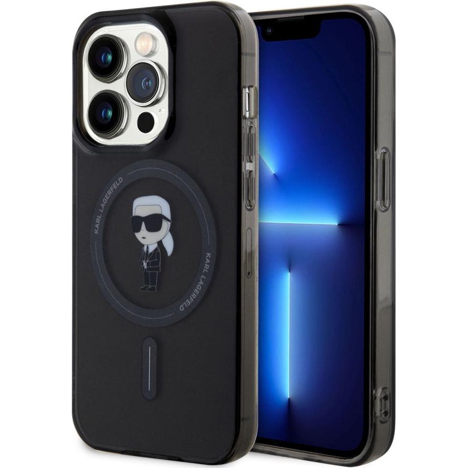 Karl Lagerfeld Hard Case (Apple iPhone 15 Pro), Smartphone Hülle, Schwarz
