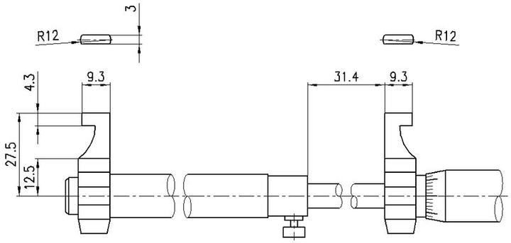 Productafbeelding Mitutoyo Inwendige micrometer 75...100 / 0,01 / 145-188