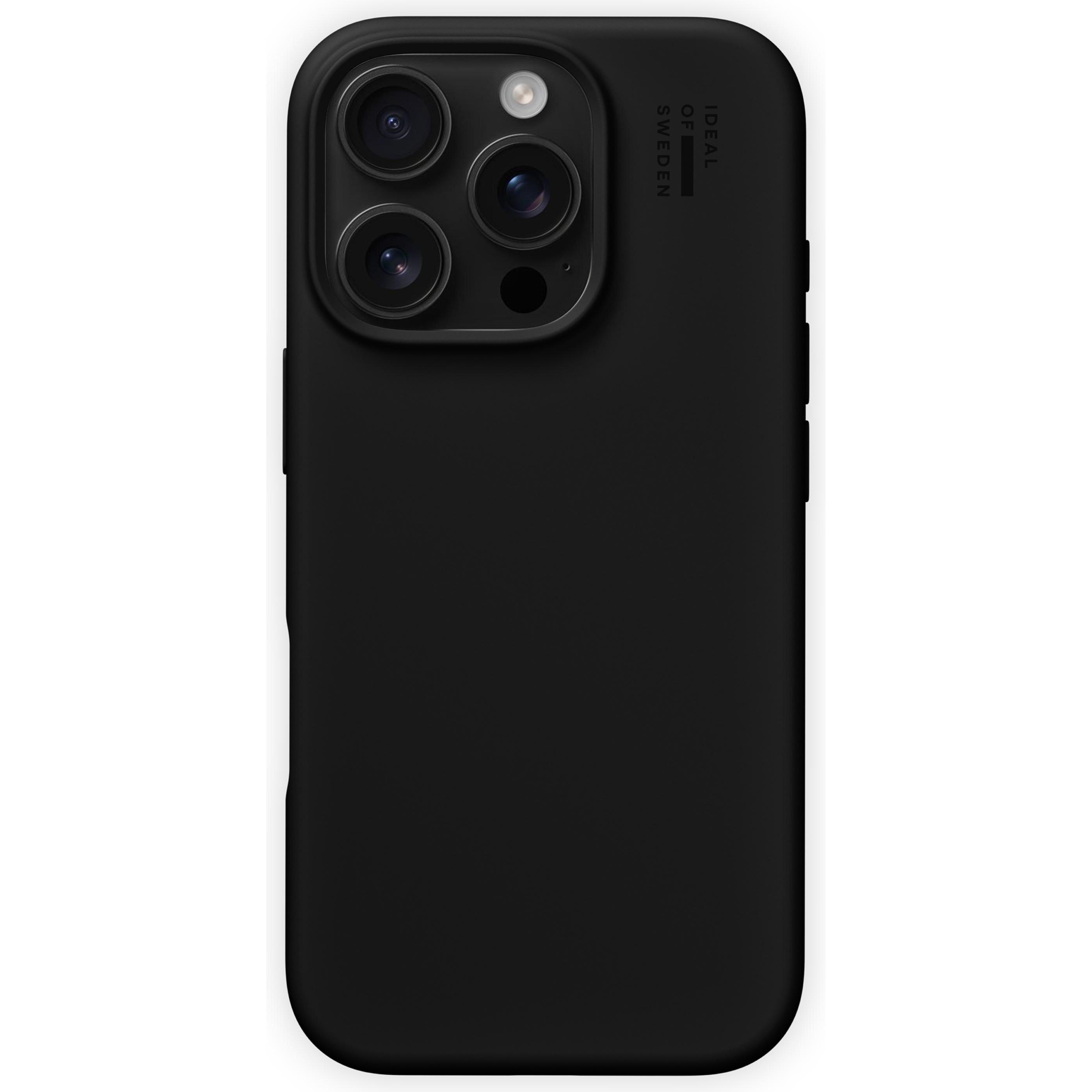 iDeal Of Sweden Custodia in silicone per iPhone 16 Pro - Nero (Apple iPhone 16 Pro), Cover smartphone, Nero