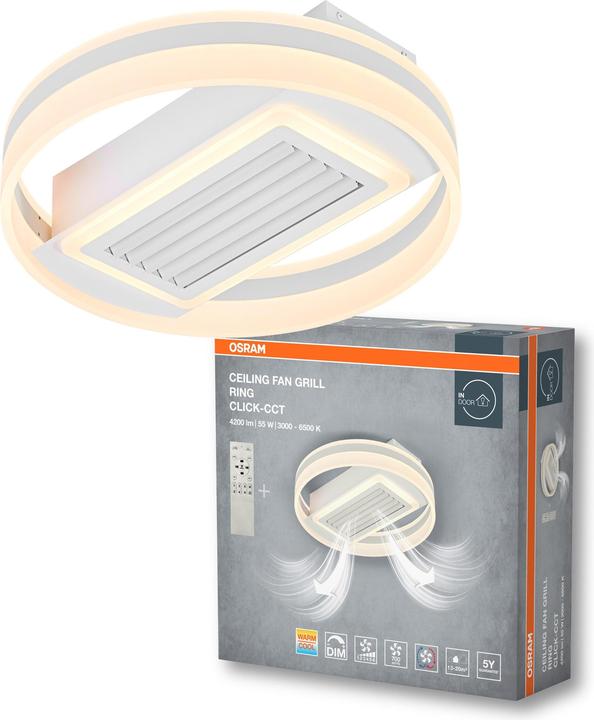 Produktbild Osram LED Deckenleuchte Ceiling fan grill Ring 55W CCT White Dimmbar Tunable White 4099854445552