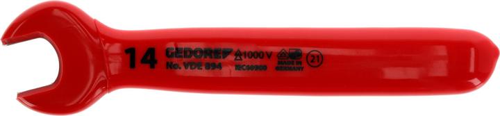 Produktbild Gedore VDE-Einmaulschlüssel, 14 mm, Hochwertiger Vanadium-Stahl, Nach EN 60900/IEC 60900 (14 mm)