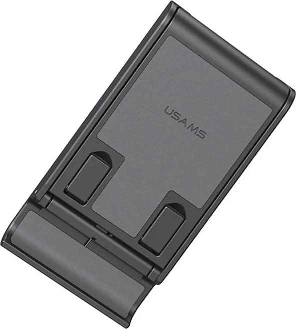 Actual product image Usams Składany stojak biurkowy na telefon/tablet czarny/black ZJ073ZJ01 (US-ZJ073)
