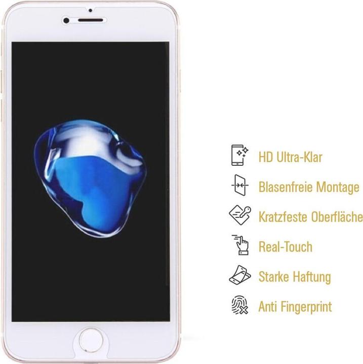 Produktbild Protectorking 4x Panzerfolie Anti-Shock HD Klar (4 Stück, Apple iPhone 8 Plus)