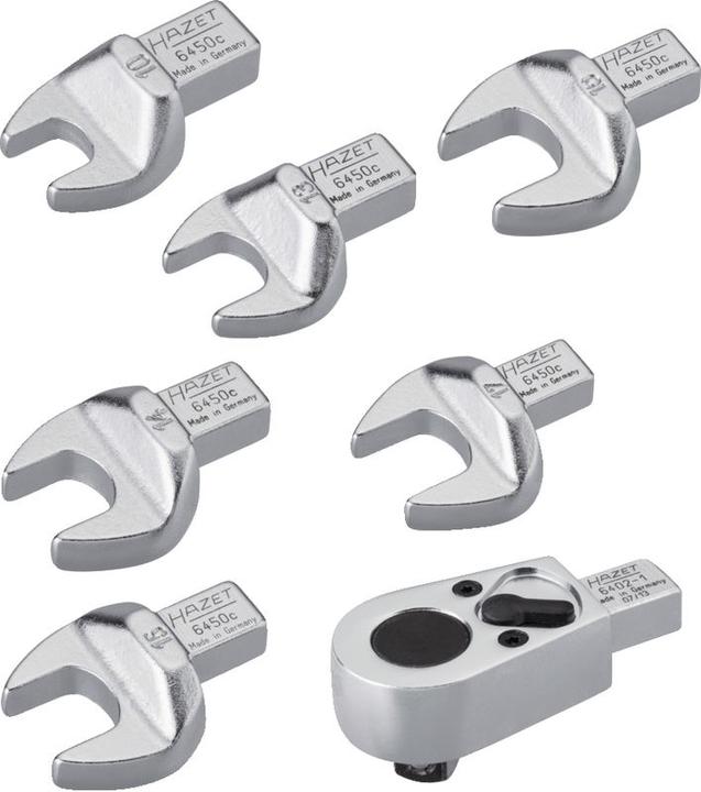 Produktbild HAZET Einsteck-Werkzeug Satz 6450D/7 ∙ Einsteck-Vierkant 14 x 18 mm ∙ Aussen Sechskant Profil, Vierk… (19 mm, 16 mm, 24 mm, 22 mm, 18 mm, 17 mm)