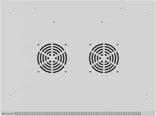 Produktbild Lanberg 19" 9HE 600X450 grauer Wandmontage-Rack-Schrank perforierte Türen (flach verpackt) (9 HE, 19 Zoll Rack)