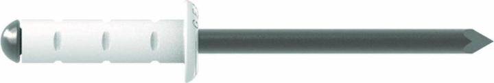 Image du produit Gesipa Rivets Poly Grip tête plate 4.0x17 alu/inox RAL 9010