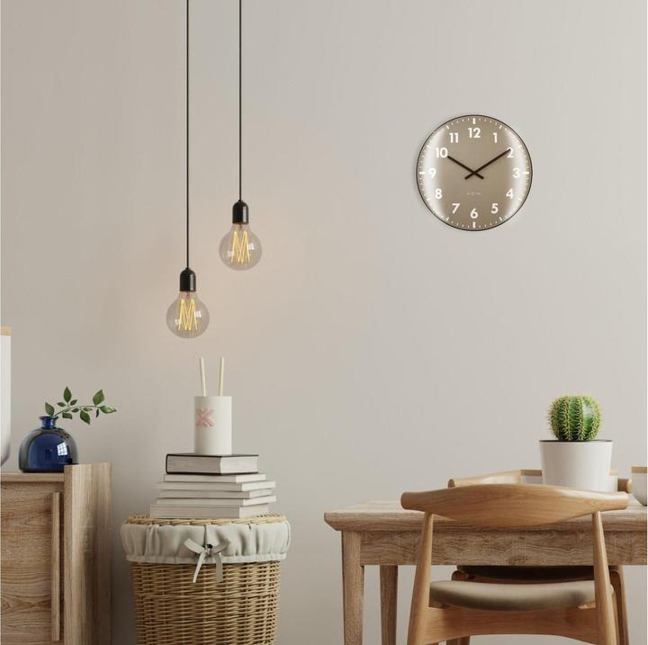 Actual product image Nextime Wall clock Duomo Ø 35 cm, Beige, Shape: Round (35 cm)