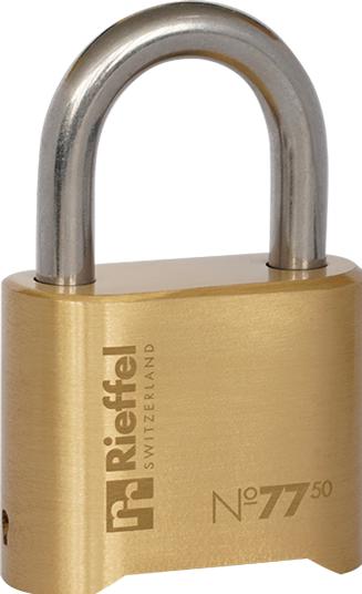 Actual product image Rieffel Brass combination lock 77/50 SB