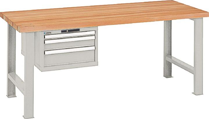 Actual product image Lista Workbench with beechwood top (80 cm, 200 cm)