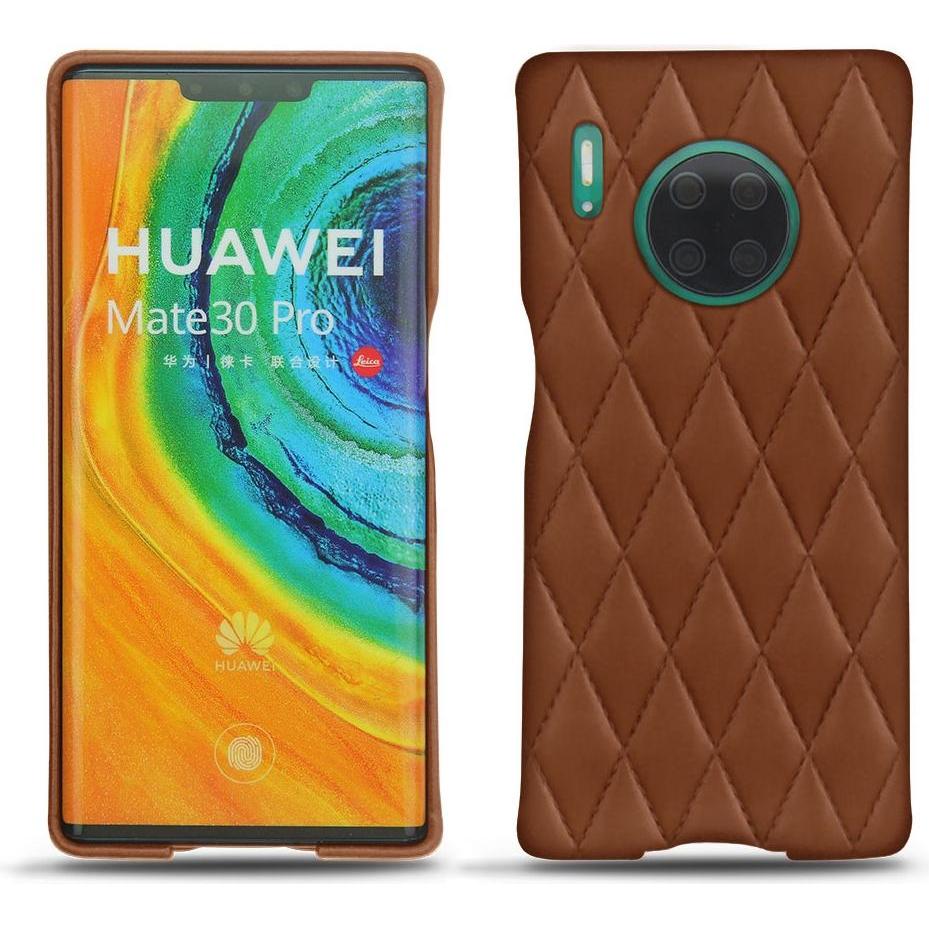 Noreve Lederschutzhülle (Huawei Mate 30 Pro), Smartphone Hülle, Braun