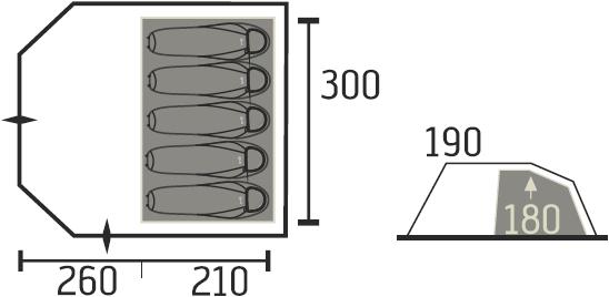 Produktbild Portal Alfa (Tunnelzelt, 10.47 kg, 5 Personen)
