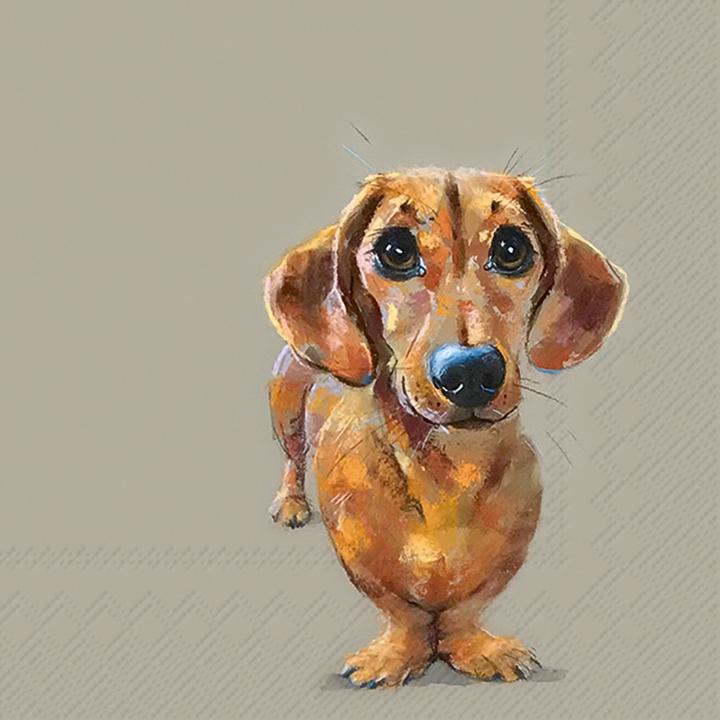 IHR Serviette "Dackel Lenny" (20 x, 33 x 33 cm)