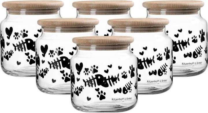 Ritzenhoff & Breker Mika Cat Leckerli-Dosen mit Deckel (1.10 l)