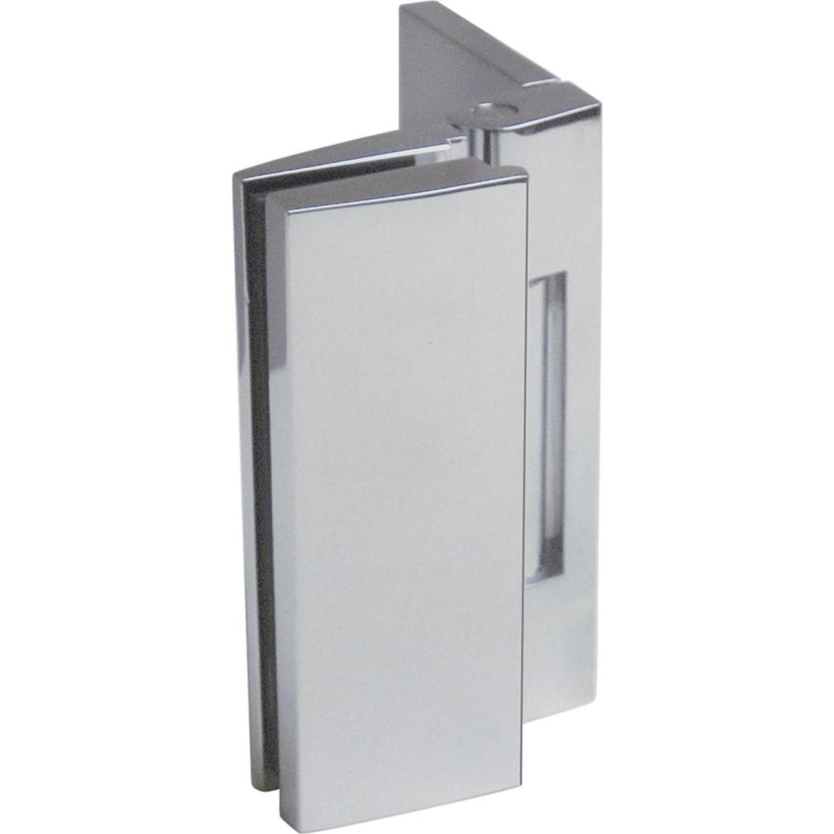 KL Megla, Türbeschlag + Scharnier, Duschtürband Bella, 90° Glas-Wand, m. Langloch, nach innen, verchromt poliert