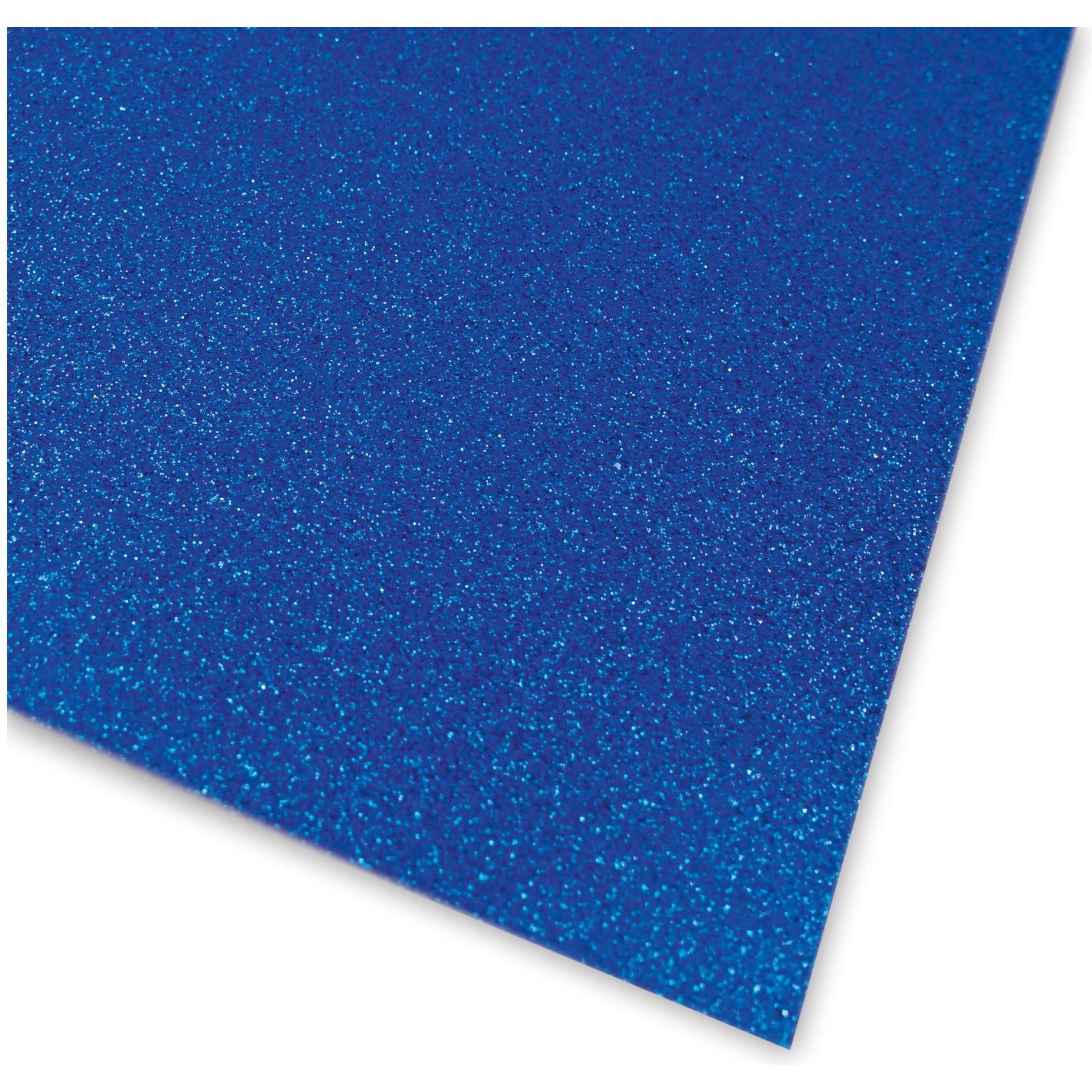 Ursus, Bastelpapier, Glitzerkarton A4, 300 gm2, 10 Blatt, Blau (330 g/m², 10 x)