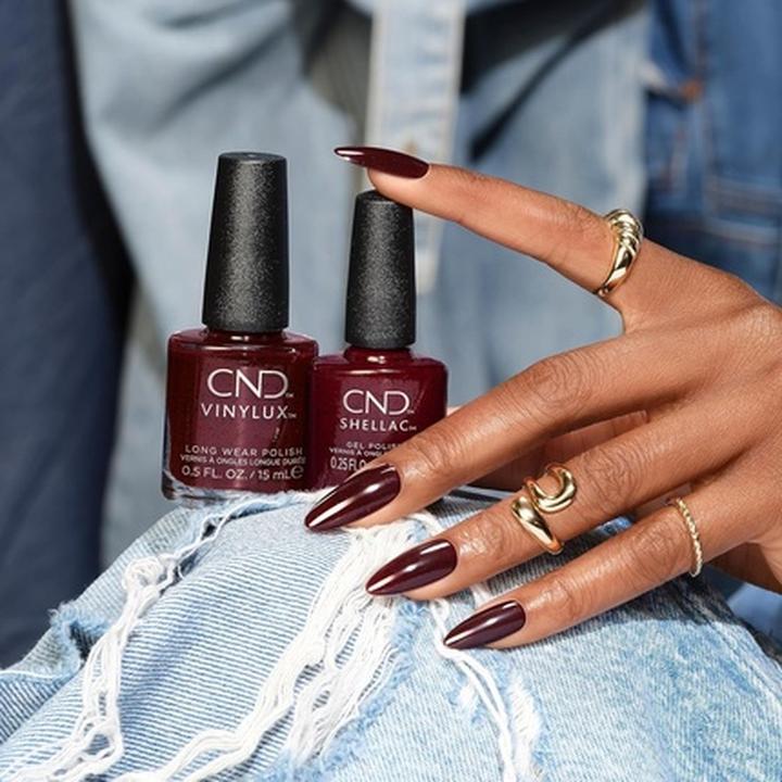 Actual product image CND Shellac Needles & Red 7.3ml - Upcycle Chic Collection (UV gel varnish)