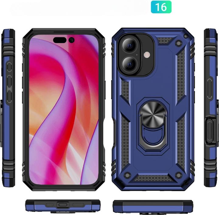 Produktbild Cover-Discount iPhone 16 - Robustes Back Cover mit Kickstand (Apple iPhone 16)