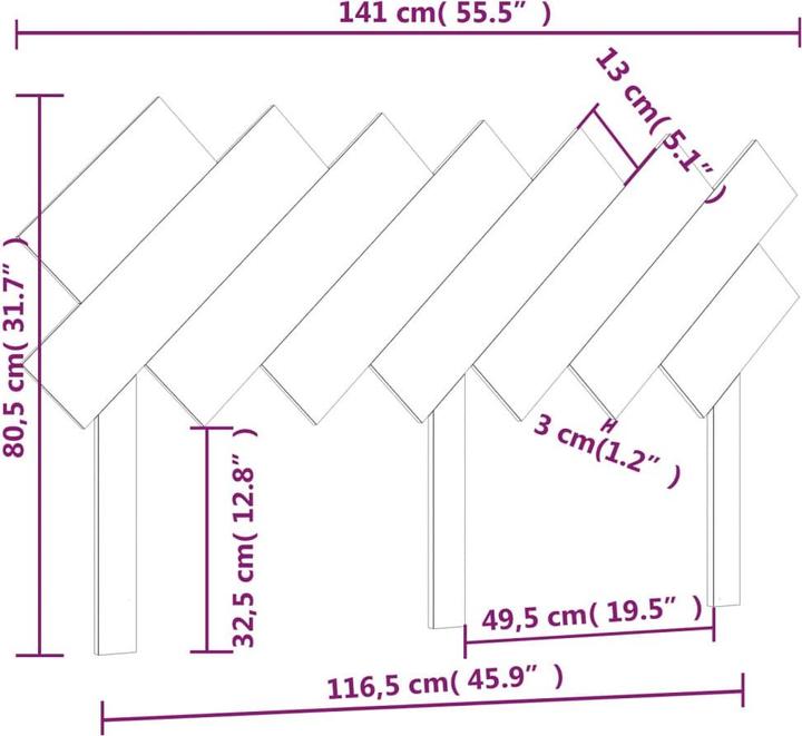 Actual product image VidaXL Ute (151.5 x 3 x 81 cm)
