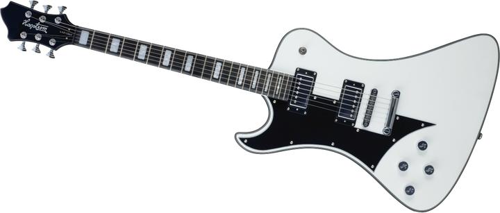 Actual product image Hagstrom Electric Guitar, Fantomen, White Gloss, Left-Handed (Electric guitar, Mahogany)