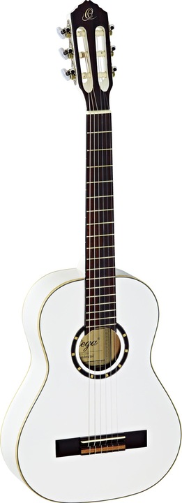 Produktbild Ortega Klassik Gitarre Family Series 1/2 Weiss (Konzertgitarre, Mahagoni, Walnuss, Fichte)