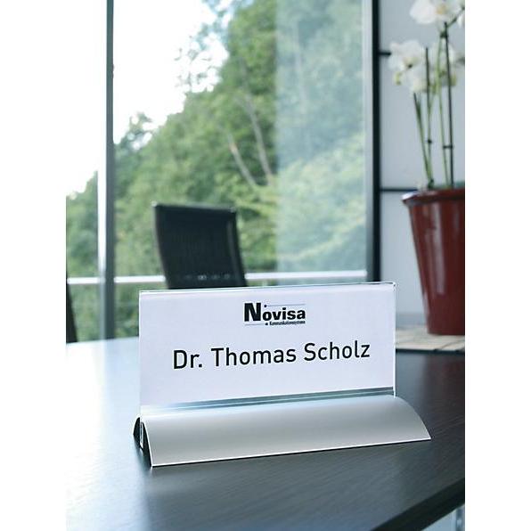 Thumbnail - Durable, Informationsschild, Tischnamensschild, Acryl mit Aluminiumfuss