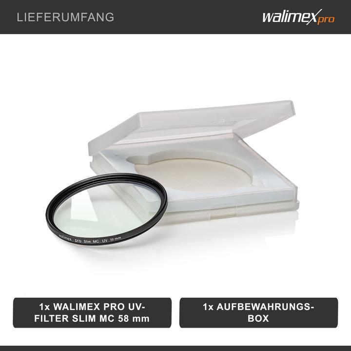Image du produit Walimex pro par Slim MC UV (58 mm, Filtre UV)