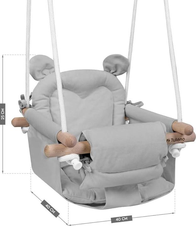 Image du produit Tulano Baby Schaukel mit Sicherheitsgurt & Kissen