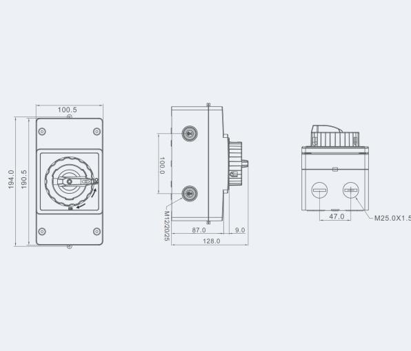 Produktbild Beny Solarmodul-Trennschalter 1500V 50A IP66