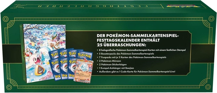 Actual product image Pokémon Festive calendar
