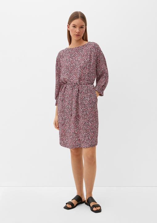 Produktbild s.Oliver Kleid Kleid mit Allover-Muster (40)