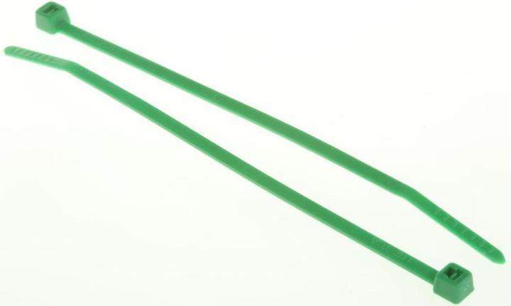 Produktbild HellermannTyton Kabelbinder Nylon Grün 100x2,5mm (Kunststoffkabelbinder, 101.60 mm, 100 Stk.)