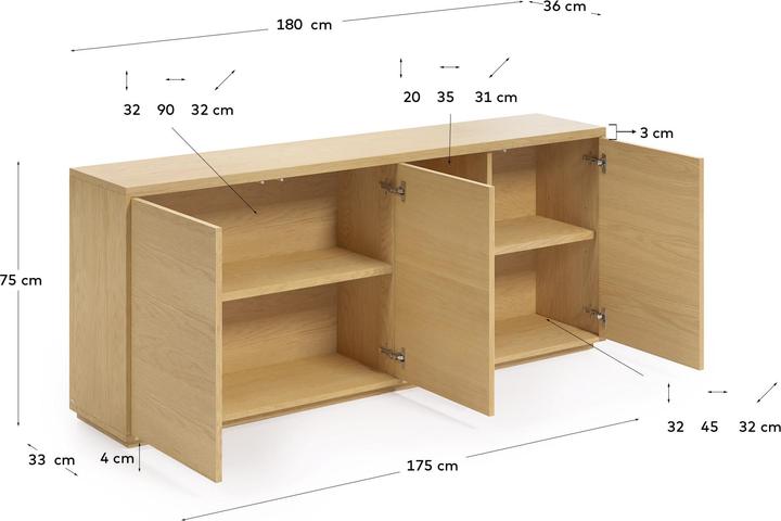 Image du produit Kave Home Abilen (36 x 180 cm)
