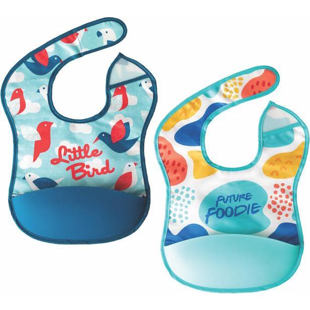Tiny Love, Lätzchen, Lätzchen mit Silikontasche, Packung 2