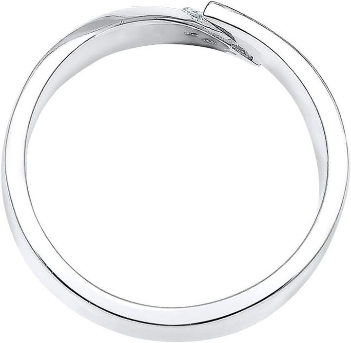 Actual product image Elli Ring ladies wrap ring diamond 006 ctin 925 sterling silver Stone sterling silver Diamond (54, 925 Silver)