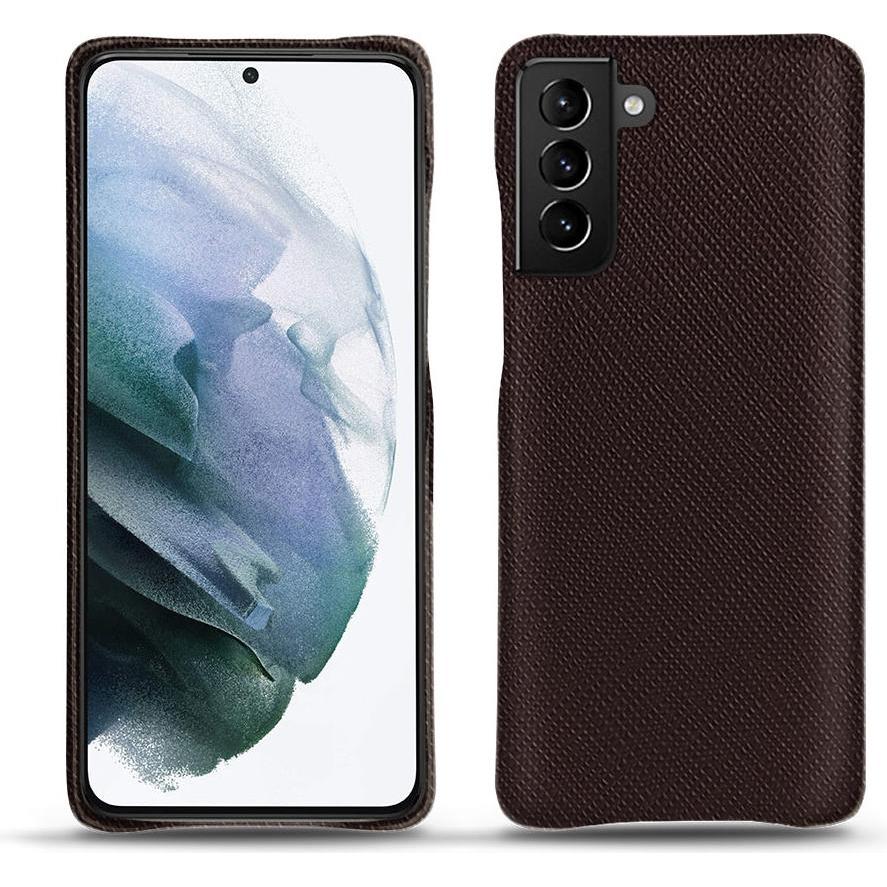Noreve Lederschutzhülle (Samsung Galaxy S21+), Smartphone Hülle, Braun