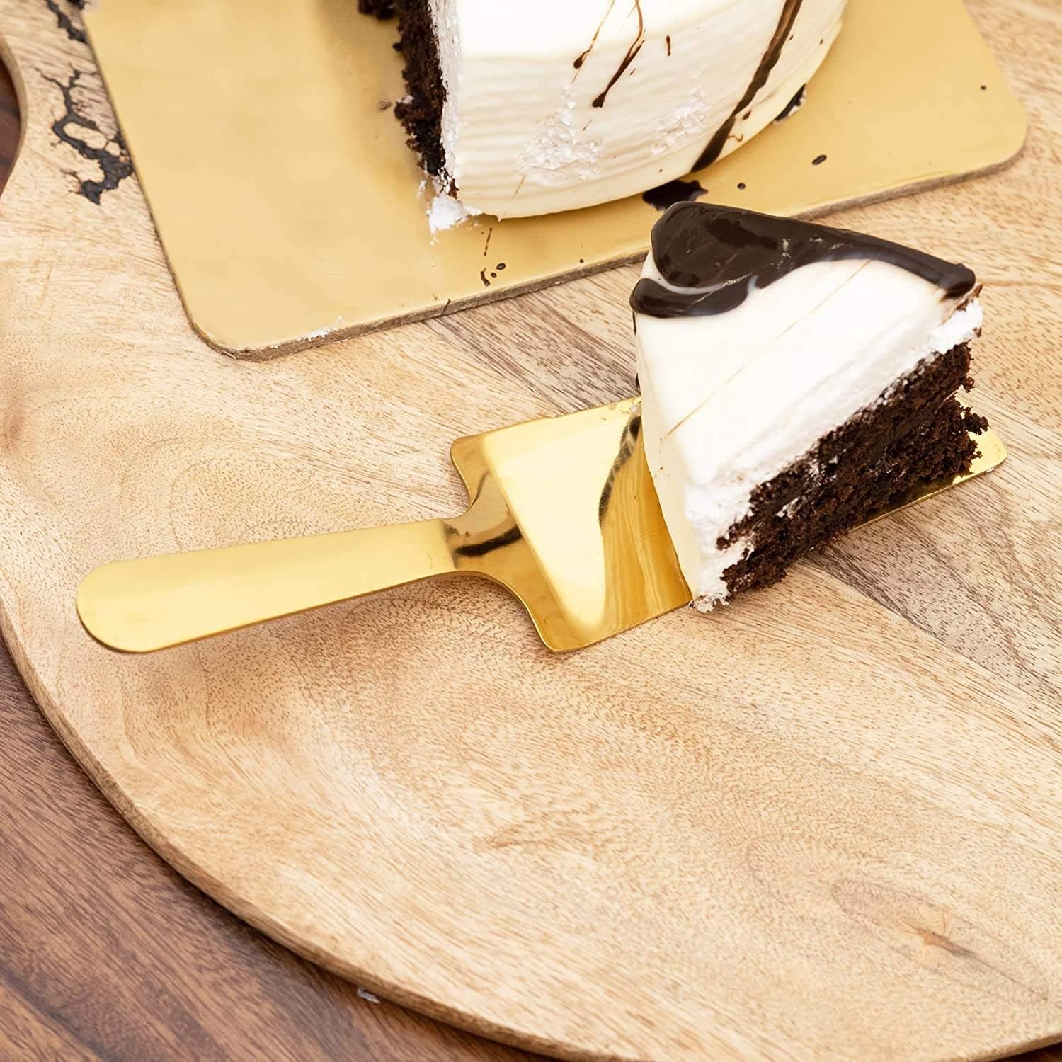 Thumbnail - JTI Goldfarbener Kuchenspaten - Edelstahl, Servierbesteck, Gold