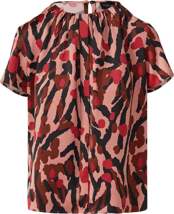 Immagine prodotto s.Oliver Bluse Kurzarm-Bluse mit Raffung und Blende (38)