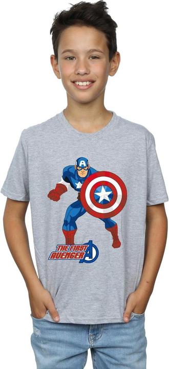 Actual product image Captain America Boys The First Avenger T-Shirt (116)