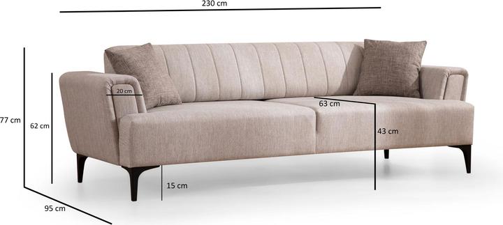 Produktbild Atelier del Sofa Hamlet (3-Sitzer)