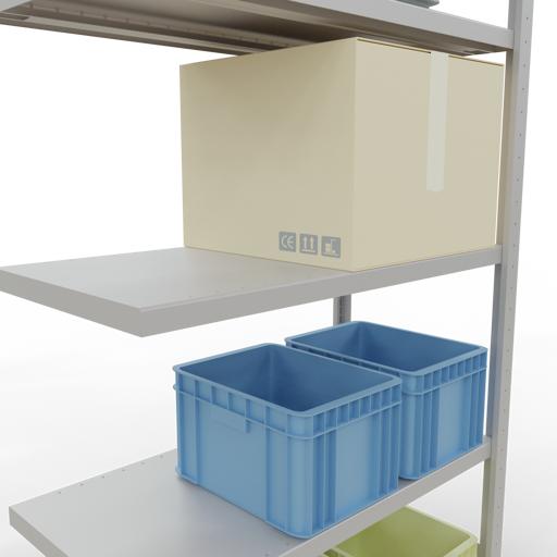 Immagine prodotto Schulte Lagertechnik MULTIplus250 sistema di alloggiamento aggiuntivo senza bulloni con bulloni di lunghezza