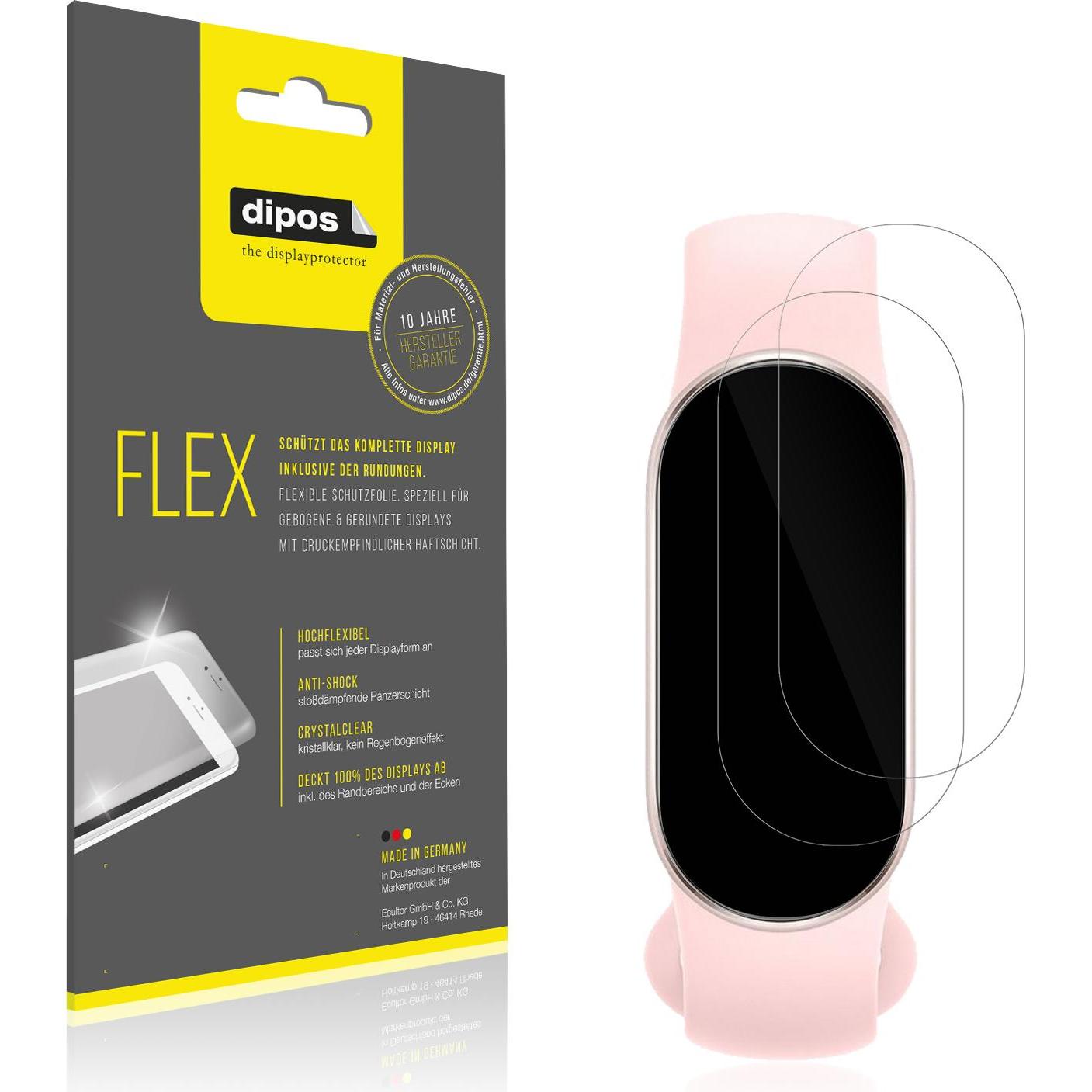 Dipos 3D Full Cover Schutzfolie, Smartwatch Schutzfolie, Transparent